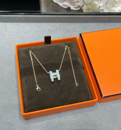 [Kincade Jewelery]POP H SKY BLUE NECKLACE