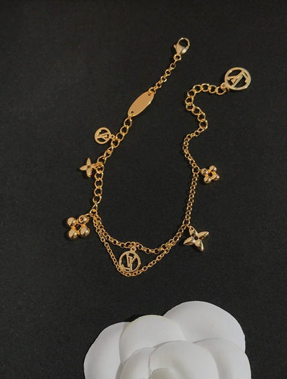 [Kincade Jewelery]BLOOMING PINK GOLD MOP BRACELET