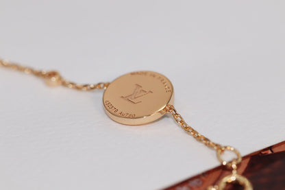 [Kincade Jewelery]STAR AND SUN 4 MOTIF PINK GOLD MALACHITE BRACELET