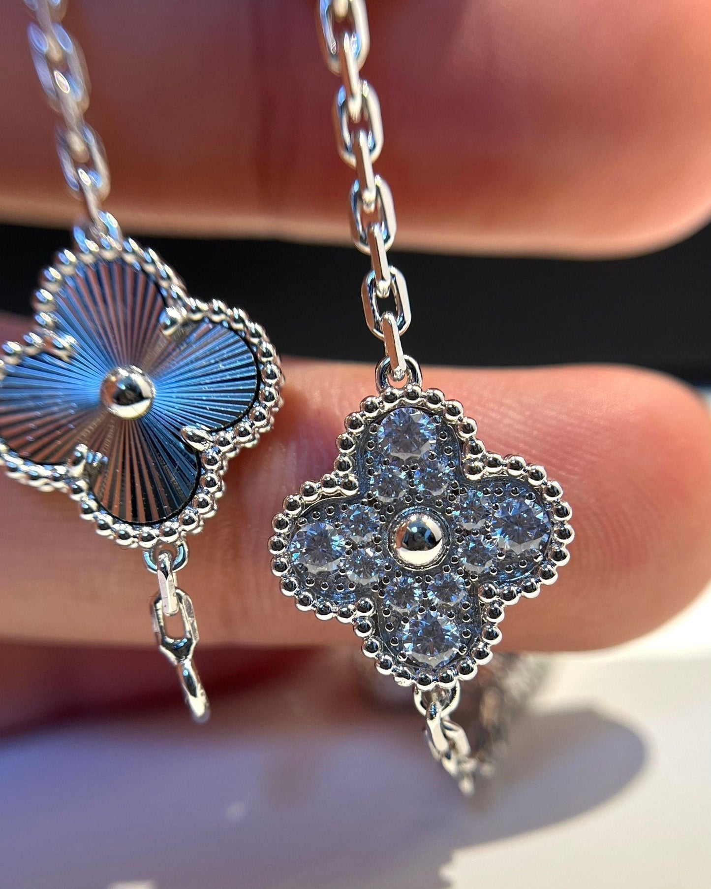 [Kincade Jewelery]Kincade 5 MOTIF SILVER DIAMOND BRACELET