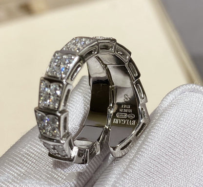 [Kincade Jewelery]SERPENTI RING SILVER DIAMOND PAVED