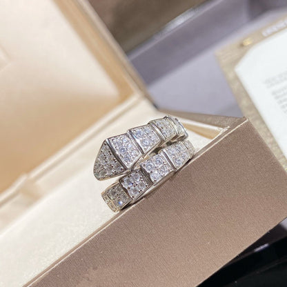 [Kincade Jewelery]SERPENTI RING SILVER DIAMOND PAVED