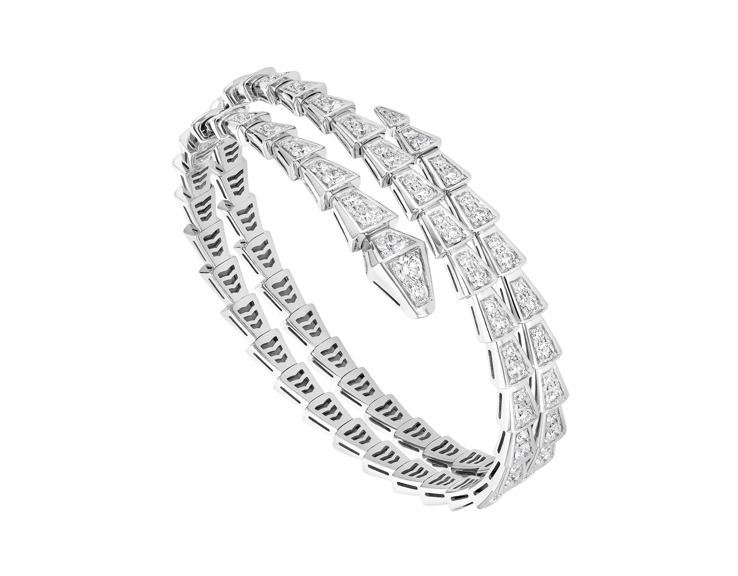 [Kincade Jewelery]SERPENTI BRACELET SILVER DIAMOND DOUBLE ROW