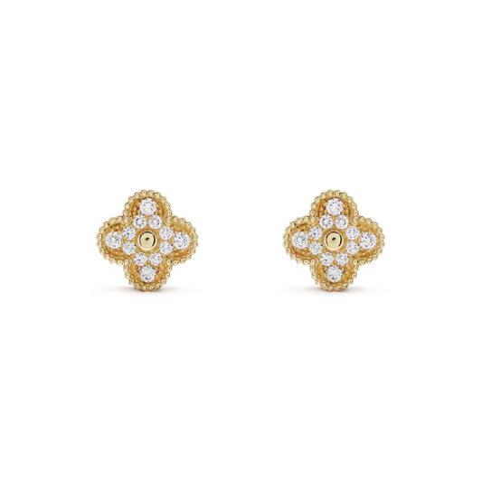 [Kincade Jewelery]Kincade MEDIUM 1 MOTIFS FUll DIAMOND EARRINGS