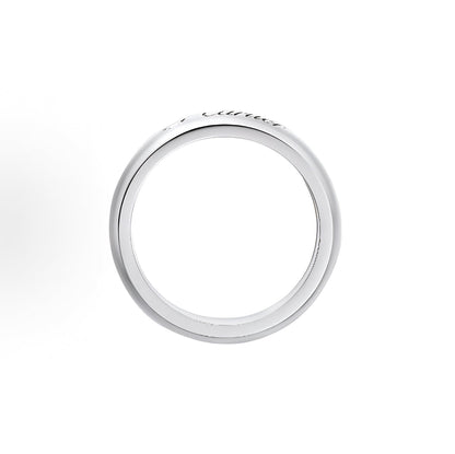 C PLATINUM 1 DIAMOND RING SILVER