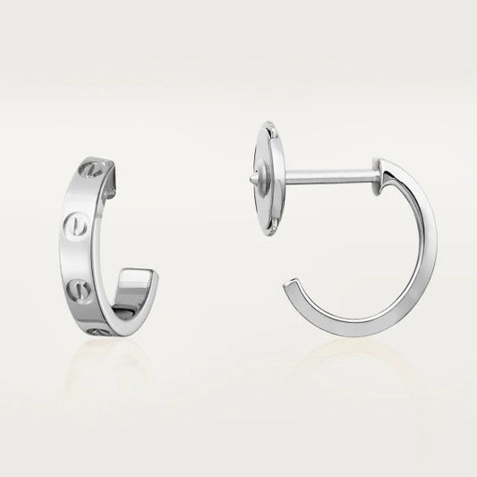[Kincade Jewelery]LOVE EARRINGS 2.65MM SILVER