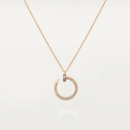 [Kincade Jewelery]JUSTE NECKLACE PINK GOLD DIAMONDS