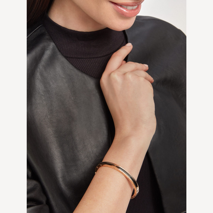 [Kincade Jewelery]ZERO 1 PINK GOLD WITH BLACK CERAMIC BRACELET