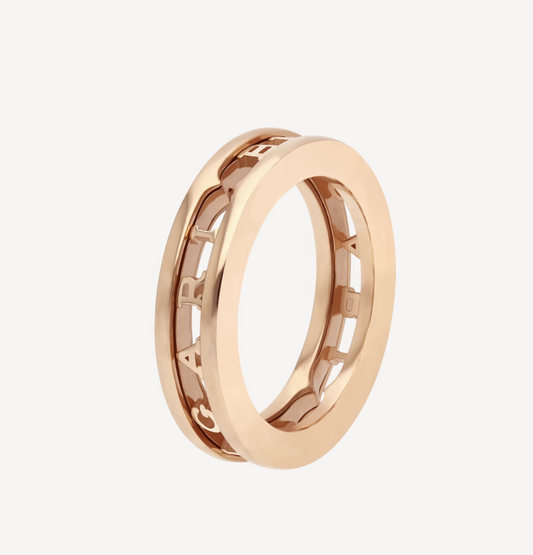 [Kincade Jewelery]ZERO 1 ONE-BAND WITH OPENWORK LOGO SPIRAL RING