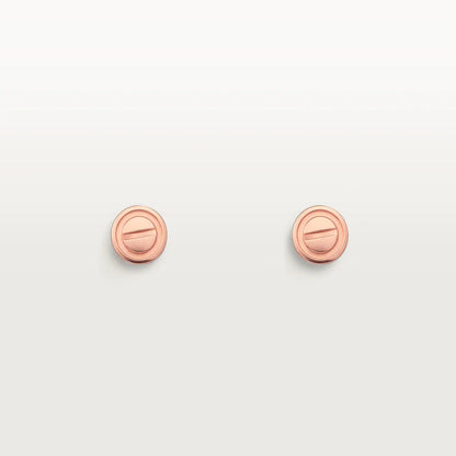 [Kincade Jewelery]LOVE EARRINGS PINK GOLD 10MM
