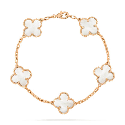 [Kincade Jewelery]Kincade  5 MOTIF WHITE MOP BRACELET