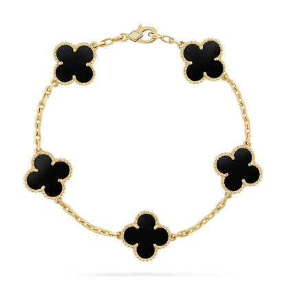 [Kincade Jewelery]Kincade  5 MOTIFS BLACK ONYX BRACELET