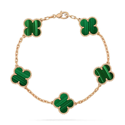 [Kincade Jewelery]Kincade 5 MOTIFS MALACHITE BRACELET