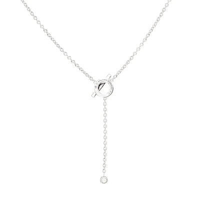 [Kincade Jewelery]FINESSE SILVER DIAMOND NECKLACE