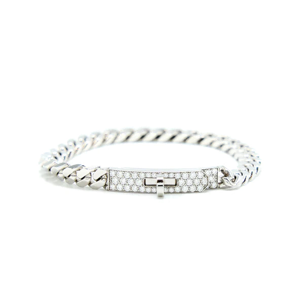 [Kincade Jewelery]KELLY CHAIN SILVER DIAMOND BRACELET