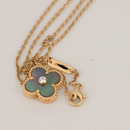 [Kincade Jewelery]Kincade 15MM DIAMOND AND MOTHER-OF-GREY NECKLACE