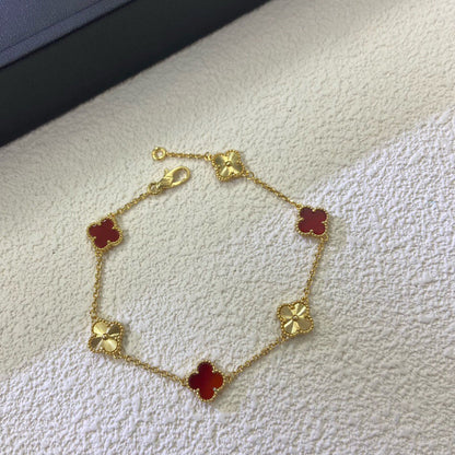 [Kincade Jewelery]Kincade 6 MOTIF RED AGATE LASER BRACELET