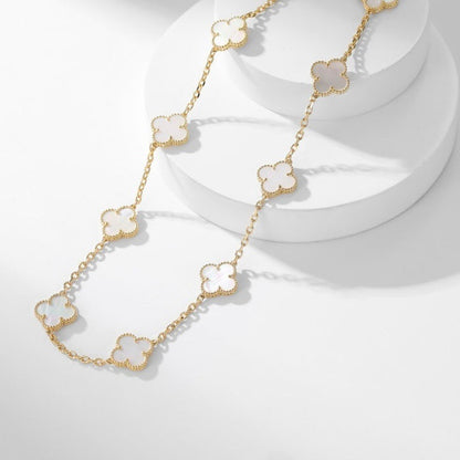[Kincade Jewelery]KincadeS THE 10-MOTIFS WHITE MOTHER OF PEARL NECKLACE