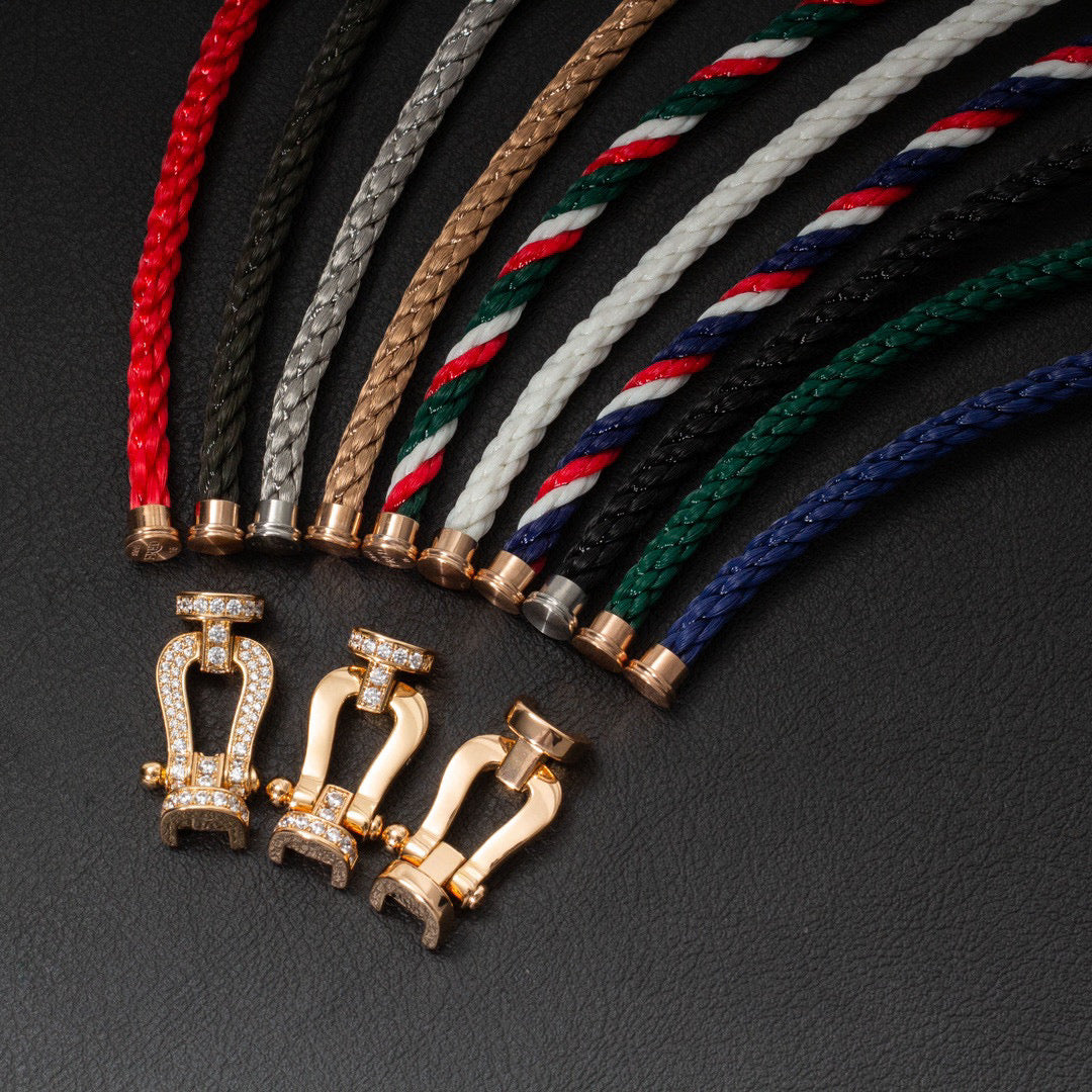 [Kincade Jewelery]FORCE LARGE HORSESHOE FULL DIAMOND BRACELET GOLD