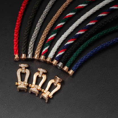 [Kincade Jewelery]FORCE LARGE HORSESHOE FULL DIAMOND BRACELET GOLD