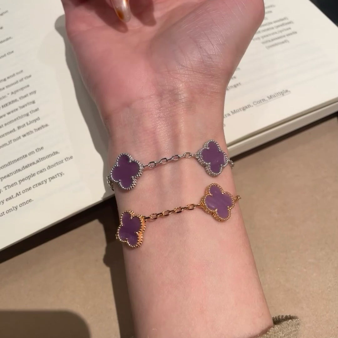 [Kincade Jewelery]Kincade  5 MOTIFS  PURPLE VIOLET BRACELET