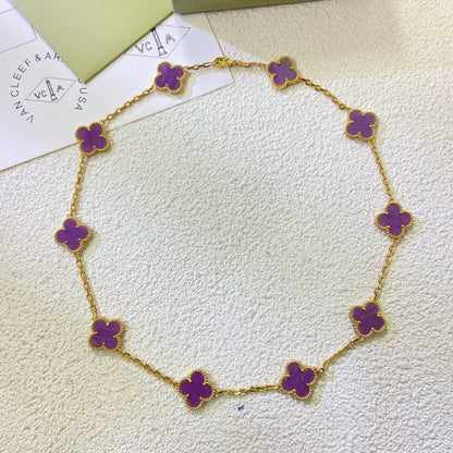 [Kincade Jewelery]Kincade 10 MOTIFS  PURPLE VIOLET  NECKLACE