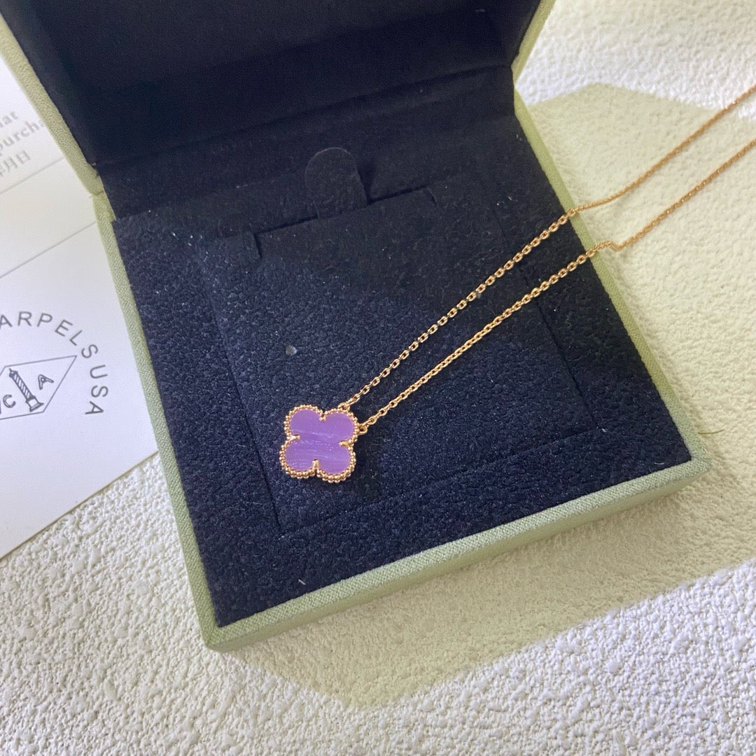 [Kincade Jewelery]Kincade 15MM  PURPLE VIOLET NECKLACE