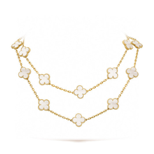 [Kincade Jewelery]Kincade 20 MOTIFS WHITE MOP NECKLACE