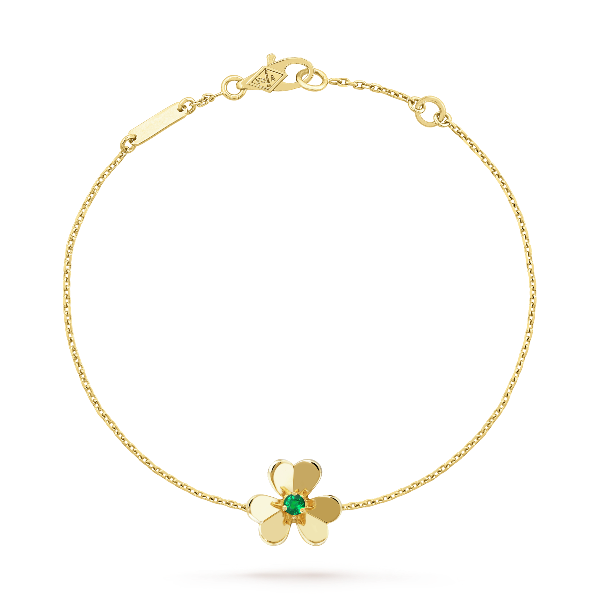[Kincade Jewelery]FRIVOLE GOLD FLOWER PINK MALACHITE BRACELET