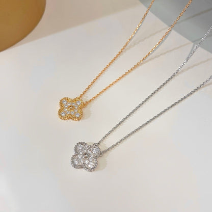 [Kincade Jewelery]Kincade 15MM DIAMOND SINGLE FLOWER NECKLACE