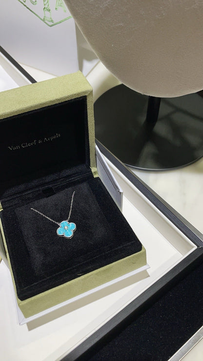 [Kincade Jewelery]Kincade 15MM DIAMOND SVRES PORCELAIN  NECKLACE SILVER