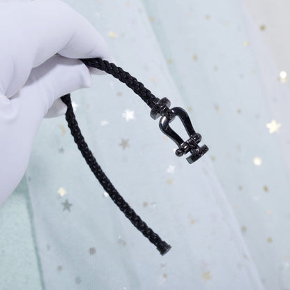 [Kincade Jewelery]FORCE LARGE SERIES HORSESHOE BLACK SAMURAI BRACELET