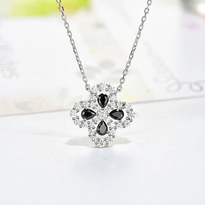 [Kincade Jewelery]LOOP NECKLACE FULL MOTIF DIAMOND 16MM MULTIPLE COLORS
