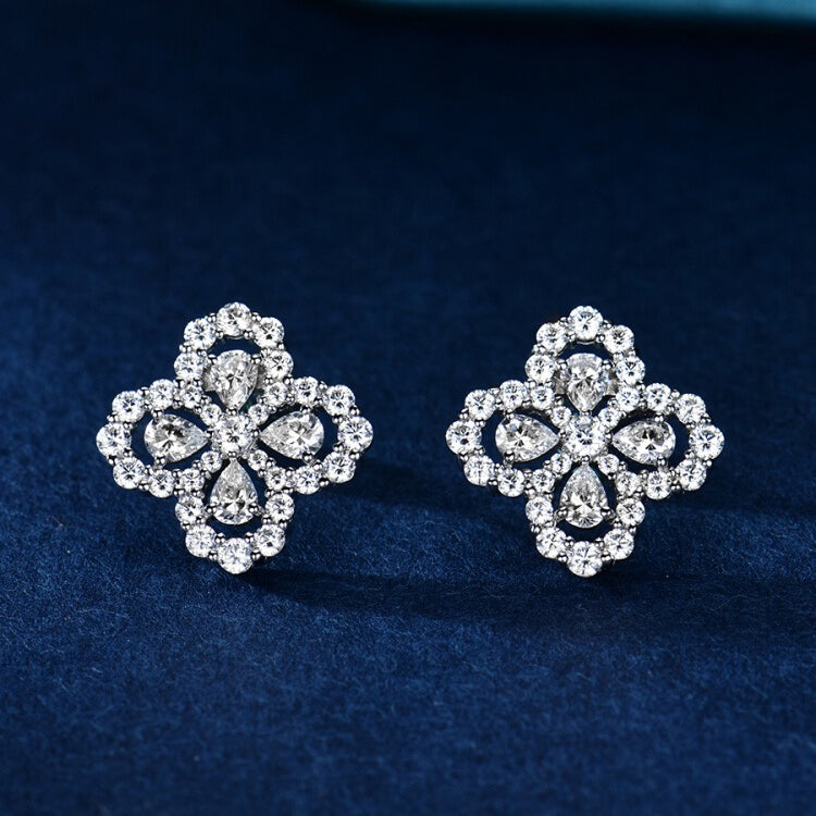[Kincade Jewelery]LOOP EARRINGS FULL MOTIF DIAMOND 16MM