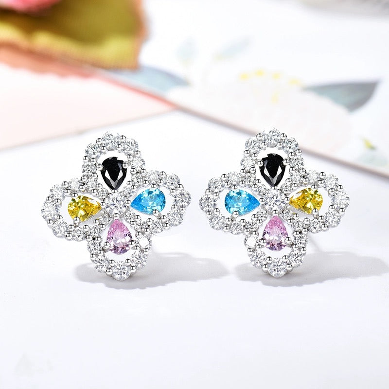[Kincade Jewelery]LOOP EARRINGS FULL MOTIF DIAMOND 16MM