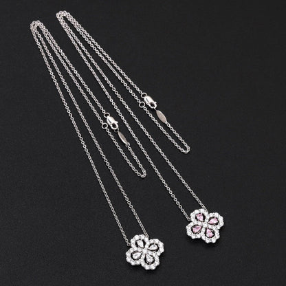 [Kincade Jewelery]LOOP NECKLACE FULL MOTIF DIAMOND 16MM MULTIPLE COLORS