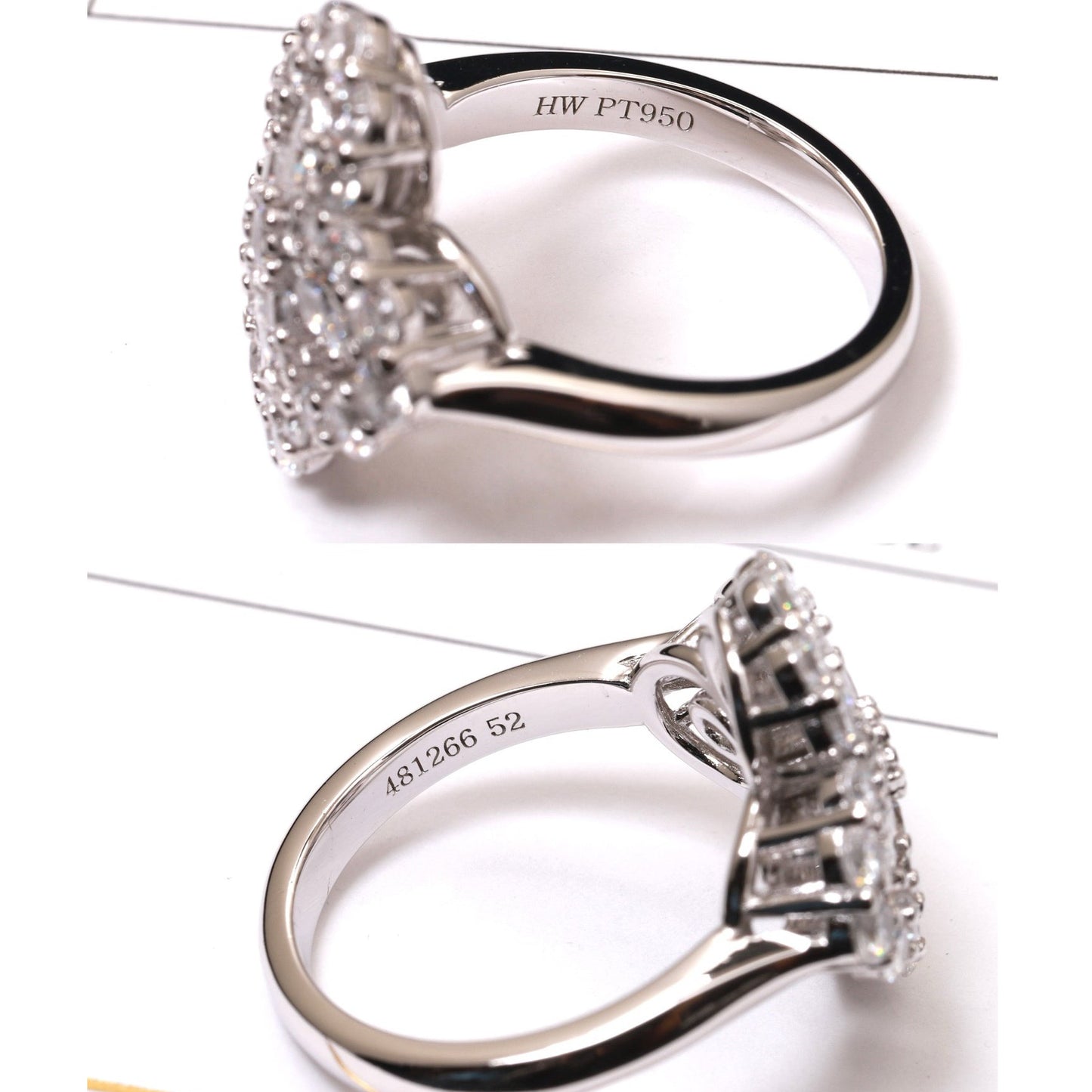 [Kincade Jewelery]LOOP RING FULL MOTIF DIAMOND 16MM SILVE