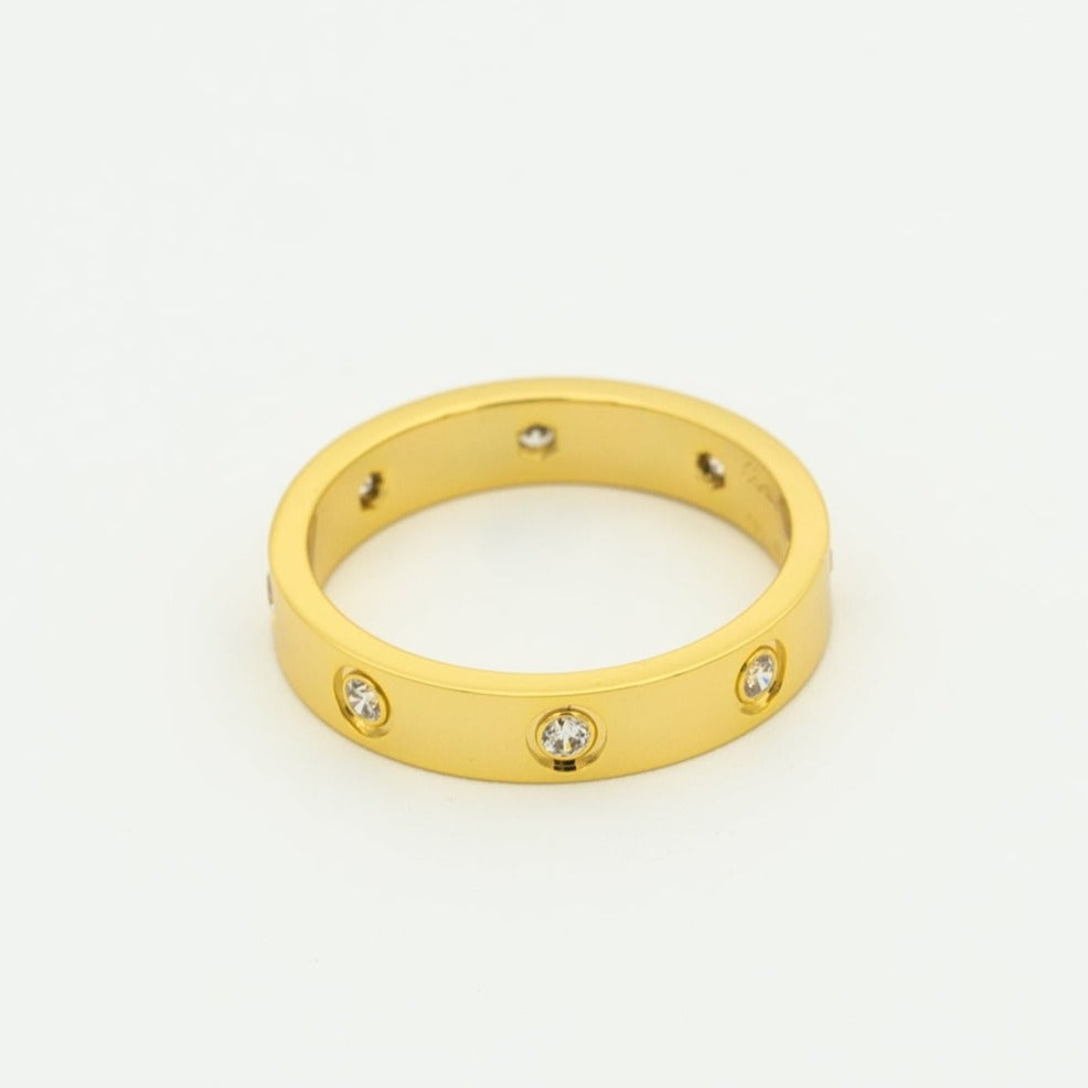[Kincade Jewelery]LOVE RING 3.6MM 8 DIAMONDS