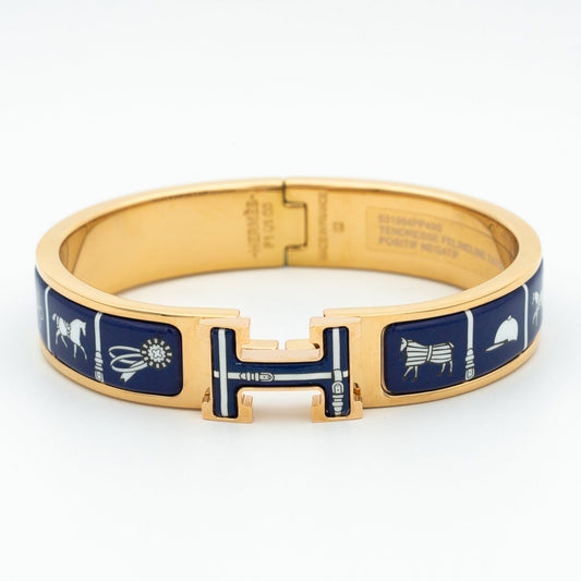 [Kincade Jewelery]H BRACELET BLUE CERAMIC