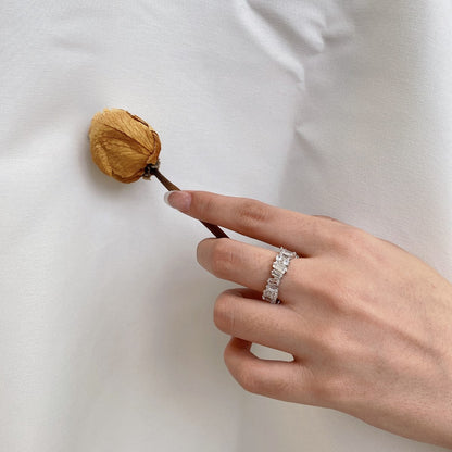 [Kincade Jewelery]Delicate Multi Shape Tennis Ring