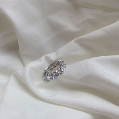 [Kincade Jewelrys]Elegant Princess Cut Tennis Ring