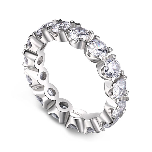 [Kincade Jewelery]Eternity Round Cut Tennis Ring
