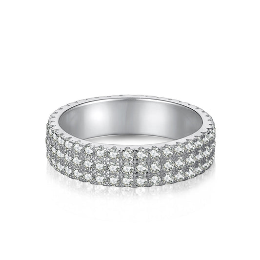 [Kincade Jewelery]Dainty Round Cut Tennis Ring