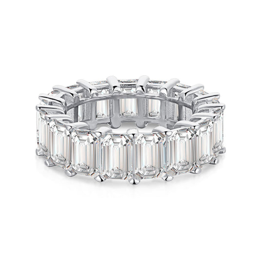 [Kincade Jewelery]0.75 Carat Elegant Emerald Cut Tennis Ring