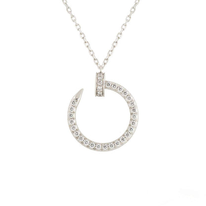 [Kincade Jewelery]JUSTE NECKLACE SILVER DIAMONDS