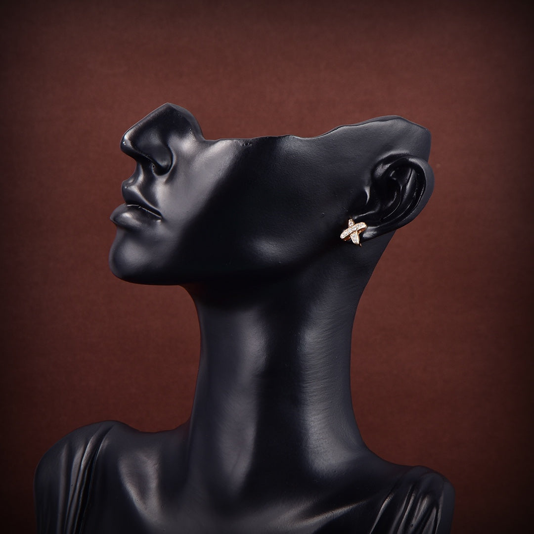 [Kincade Jewelery]JEUX DE GOLD DIAMOND EARRINGS