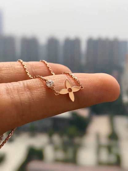 [Kincade Jewelery]BLOSSOM PENDANT PINK GOLD AND DIAMOND