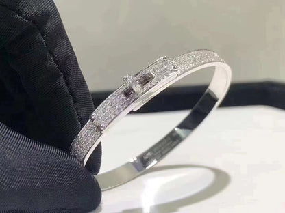 [Kincade Jewelery]HM KELLY BRACELET IN SILVER AND FULL PAVE DIAMOND
