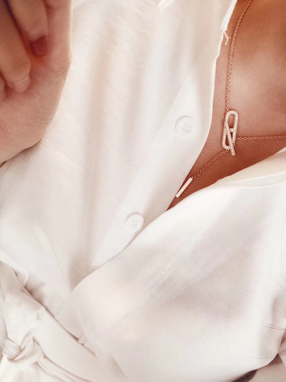 [Kincade Jewelery]HM FIRE PIG NOSE NECKLACE TRENDY STREET