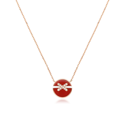[Kincade Jewelery]JEUX DE ROSE GOLD DIAMOND NECKLACE